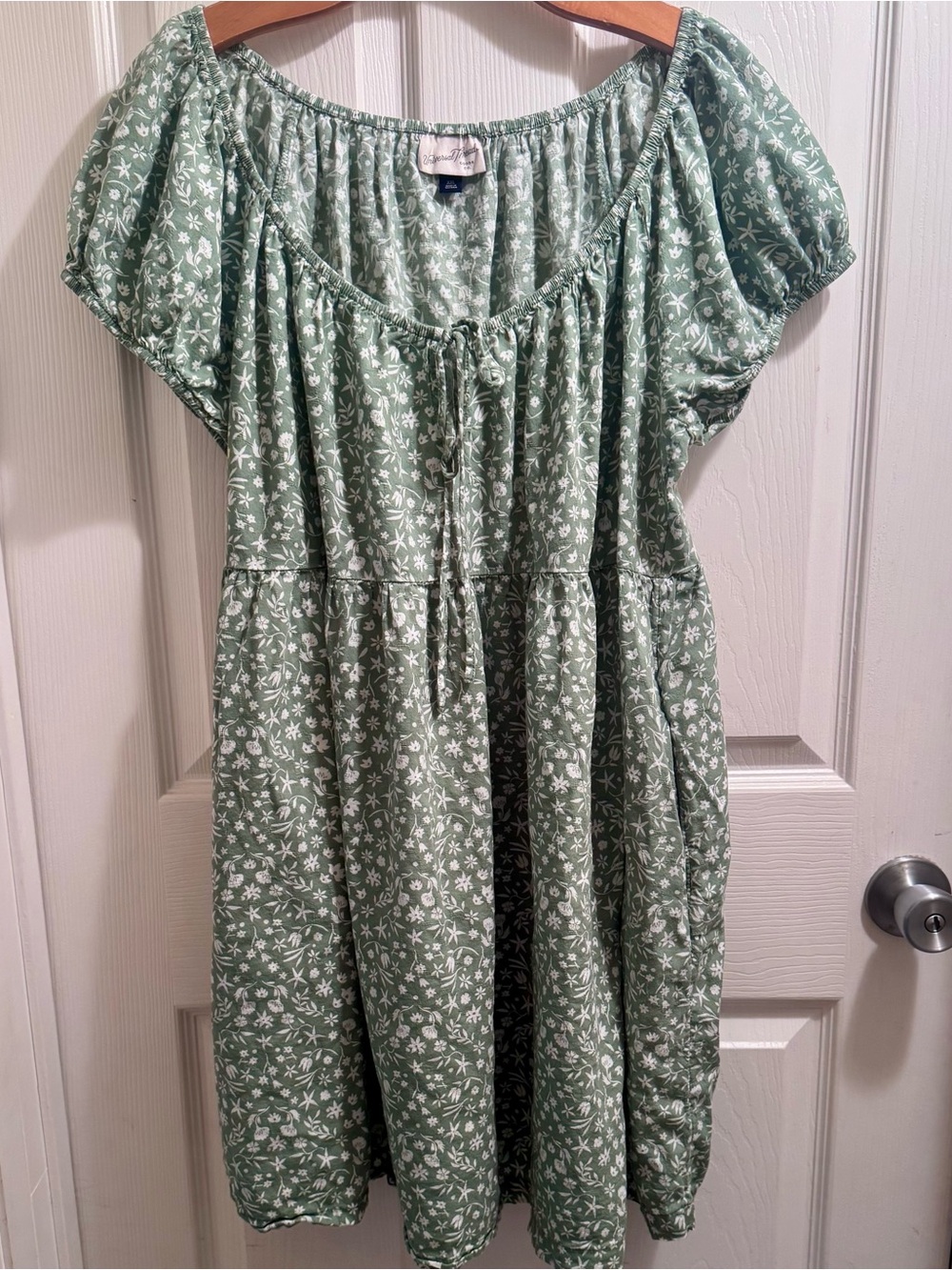 Sage Green Floral Dress - XXL